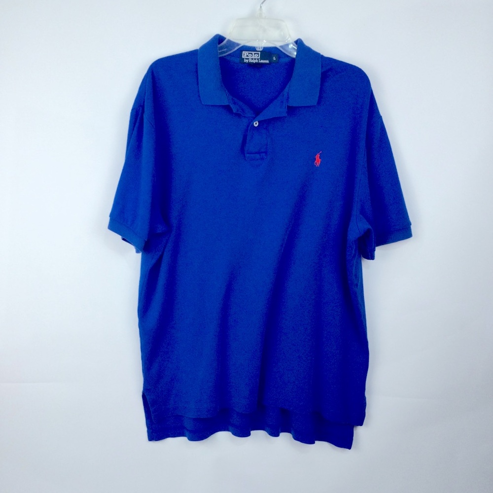 Polo by Ralph Lauren Men's Blue Polo Shirt size Large